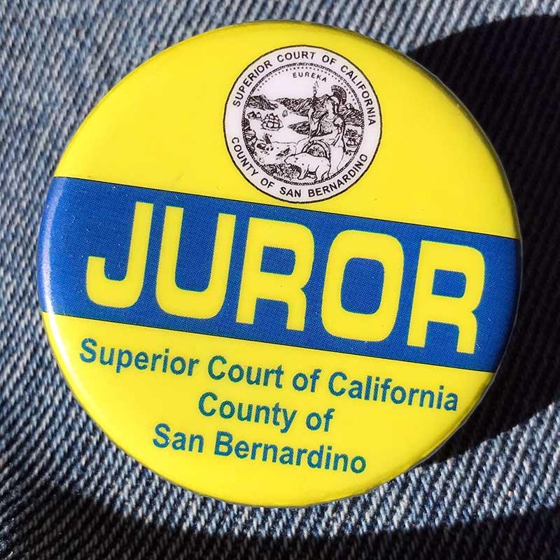 juror badge