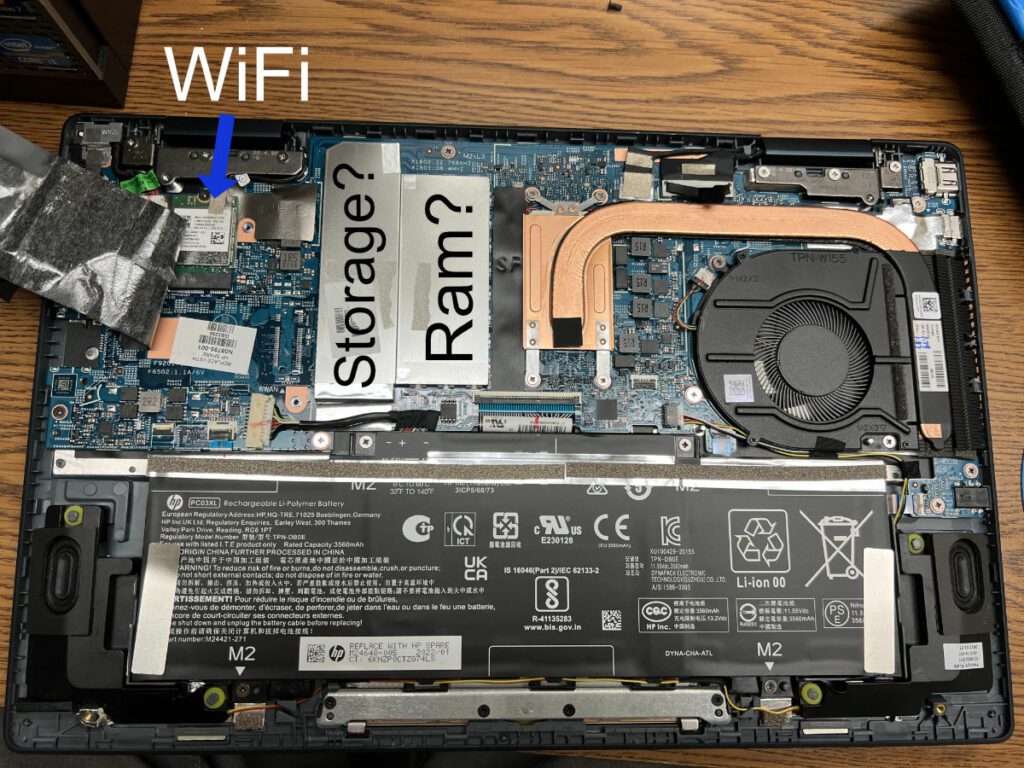 inside the laptop
