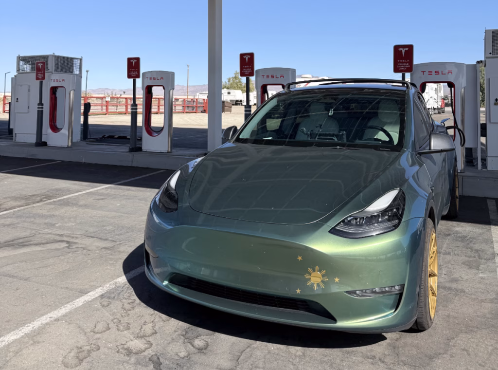 Wrapped Model Y Performance supercharging