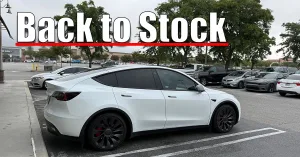 side view of model y performance