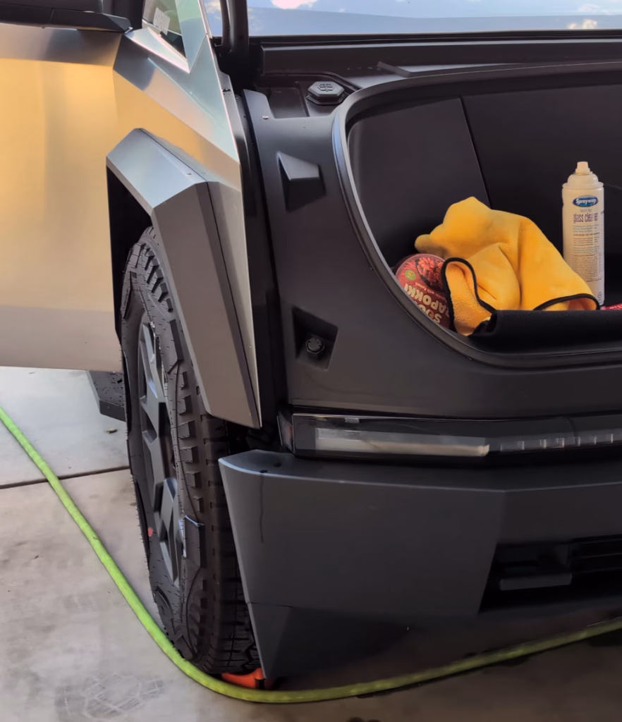 Cybertruck first wash