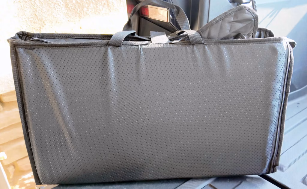 Seat cover bagged up