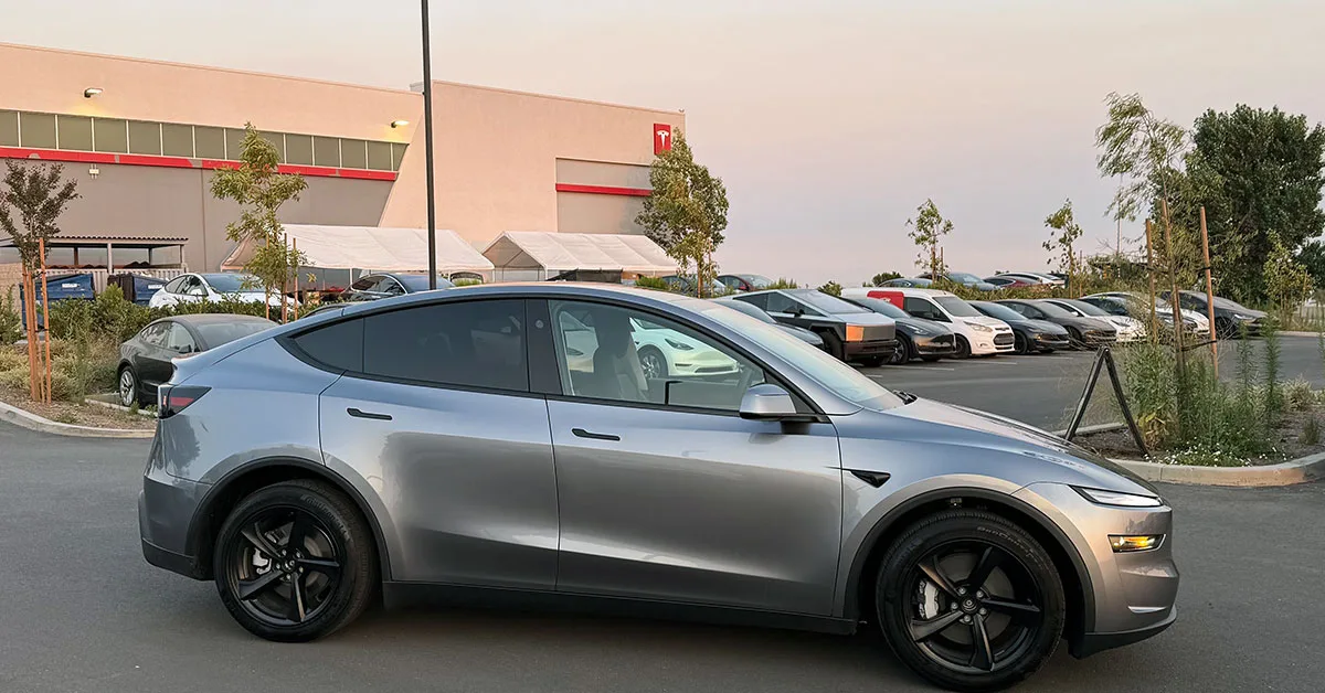 Model Y Juniper in Quicksilver