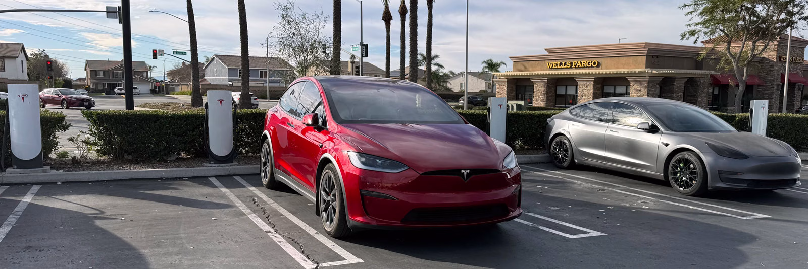 Model X Plaid at supercharger