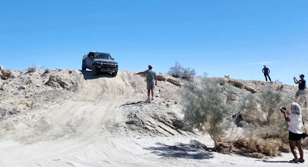 Rivian at Anza Borrego Diablo Dropoff