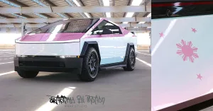 Cybertruck Murakami wrap