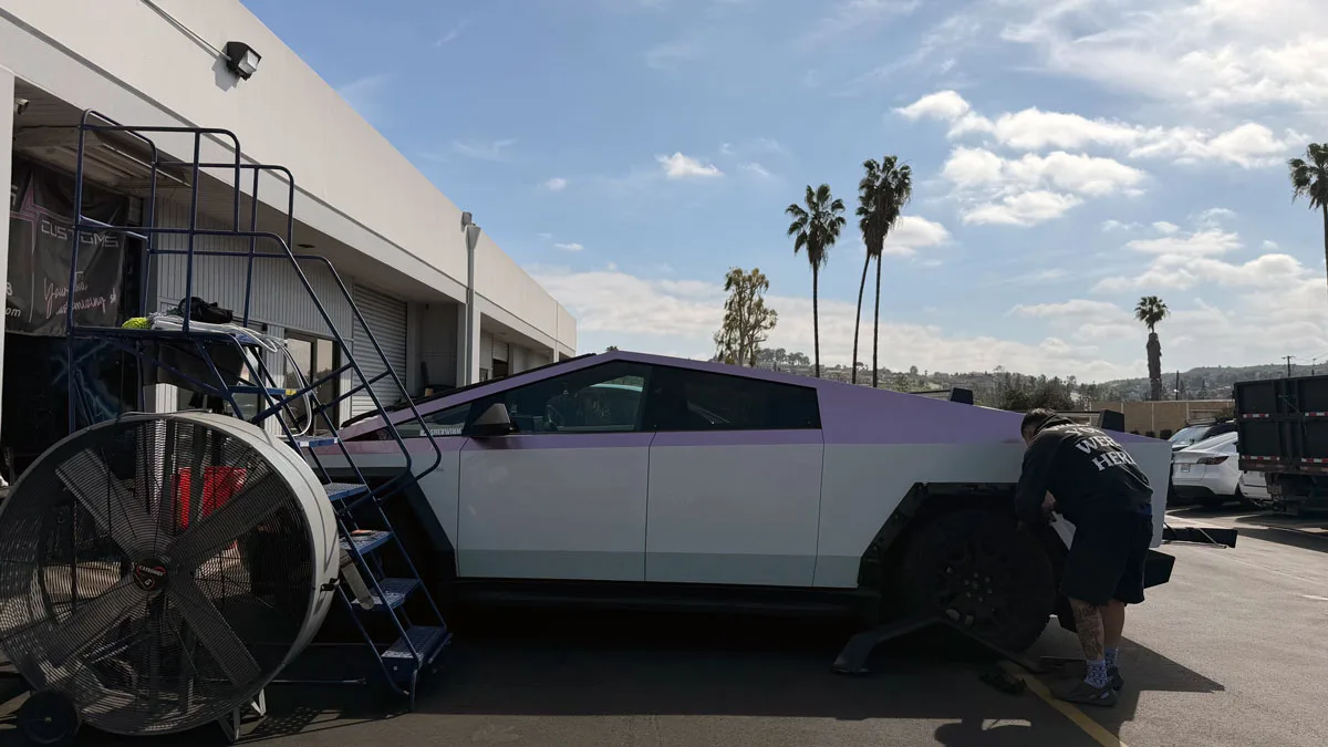 Cybertruck wrap maintenance