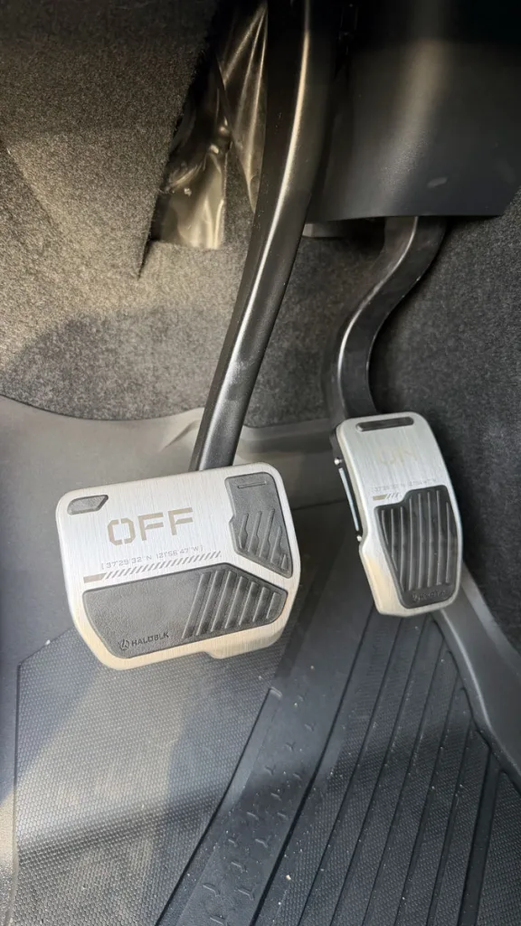Haloblk pedal for Tesla Model 3 and Model Y