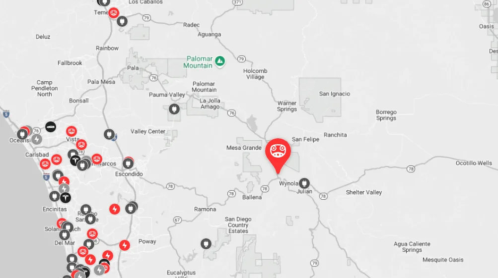 Superchargers towards Anza Borrego