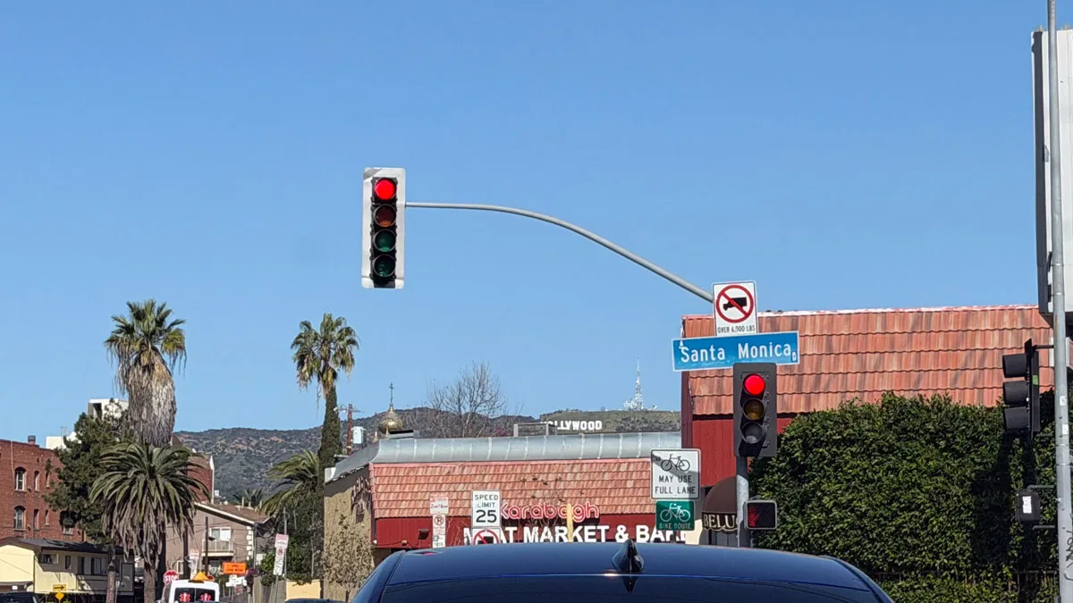 Santa Monica Blvd Hollywood sign