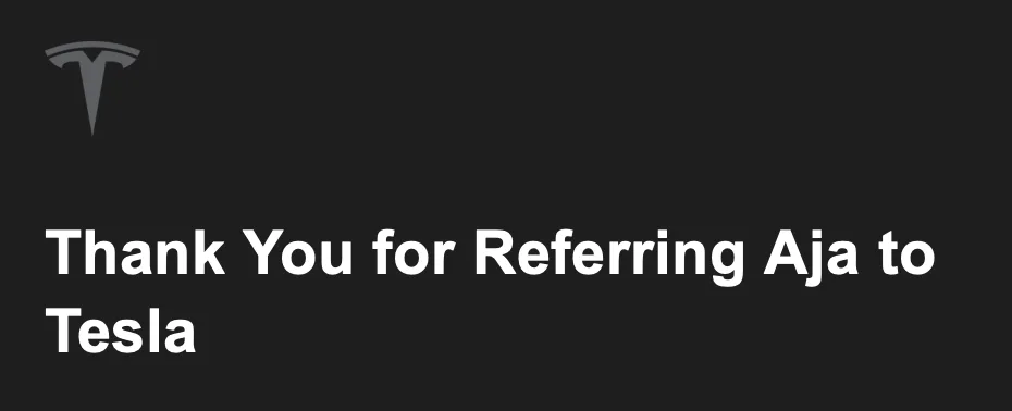 Tesla referral