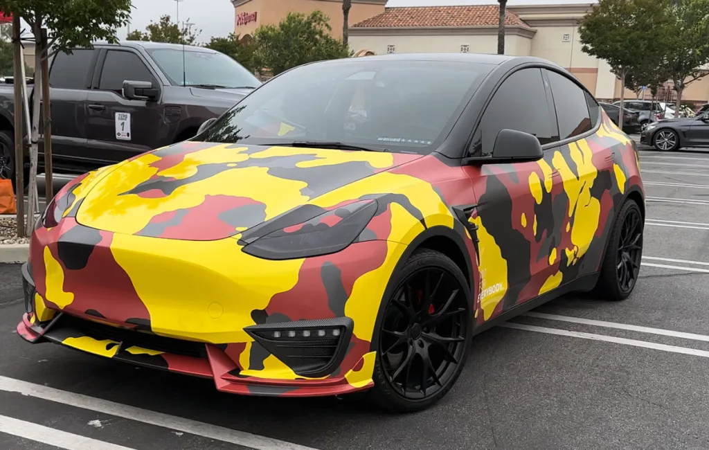 camouflage wrap model y