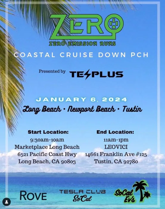 Zero Emissions PCH run flyer